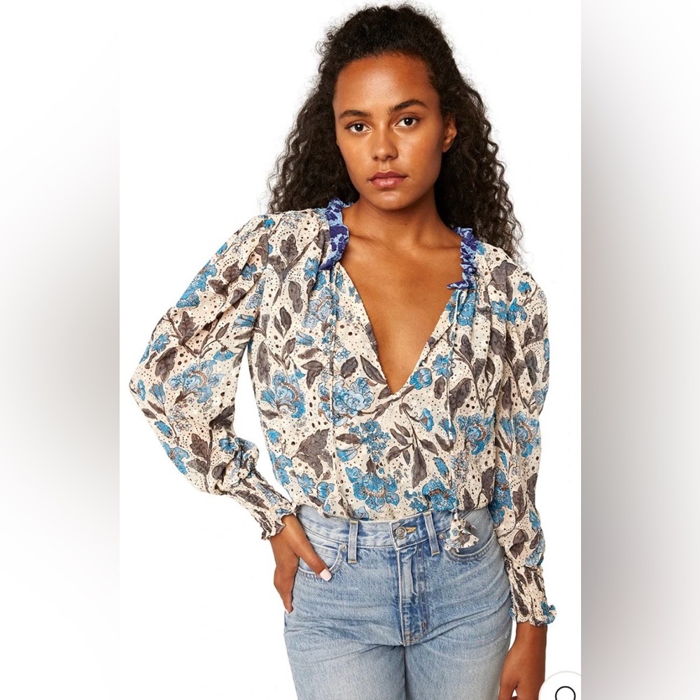 Misa - Siena Top in Jaipur Floral